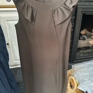 Elegant Brown Sleeveless Dress